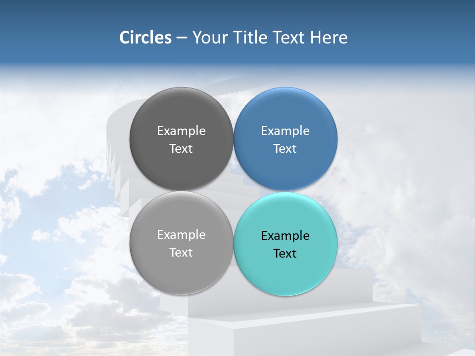 Staircase Faith Freedom PowerPoint Template