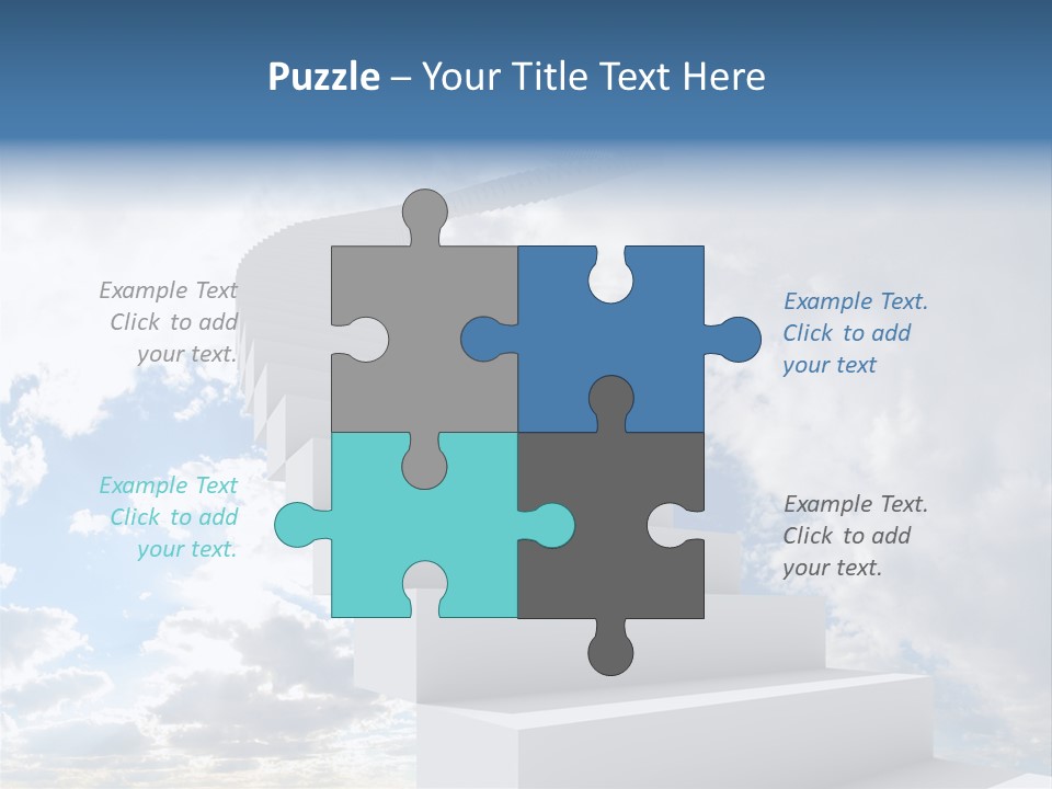 Staircase Faith Freedom PowerPoint Template