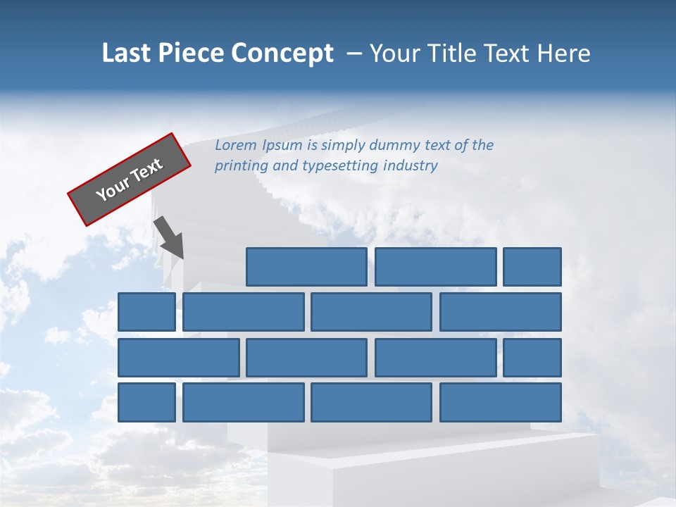 Staircase Faith Freedom PowerPoint Template