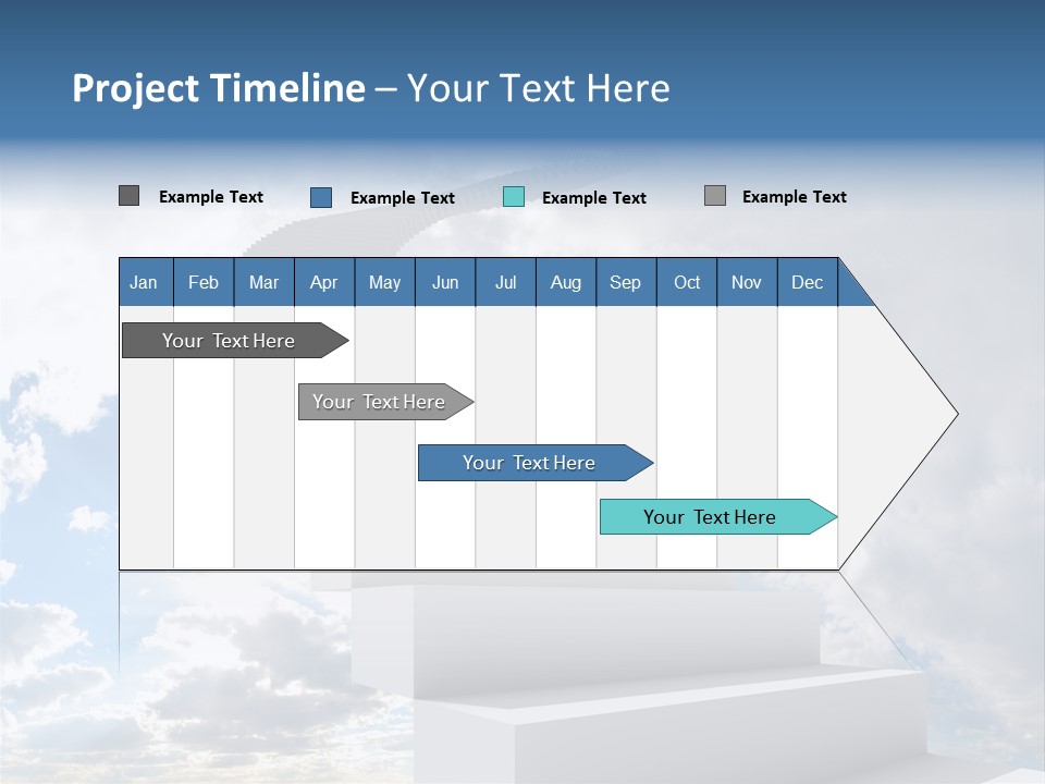Staircase Faith Freedom PowerPoint Template