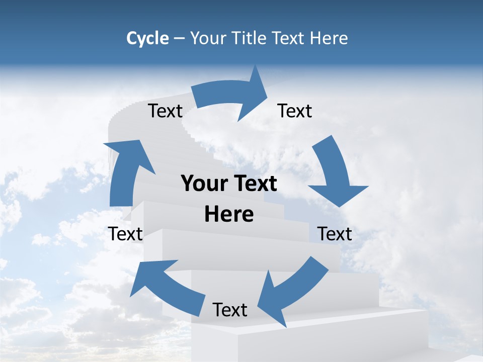 Staircase Faith Freedom PowerPoint Template