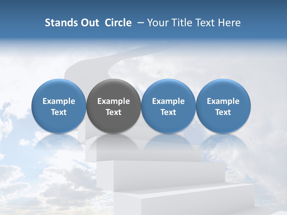 Staircase Faith Freedom PowerPoint Template