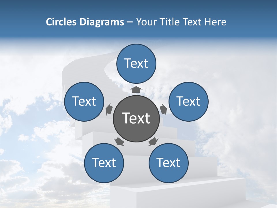 Staircase Faith Freedom PowerPoint Template