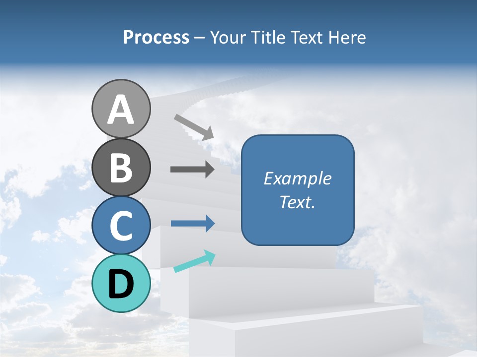 Staircase Faith Freedom PowerPoint Template