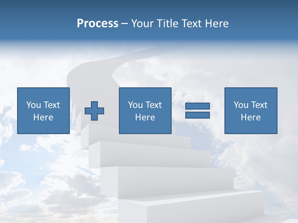 Staircase Faith Freedom PowerPoint Template
