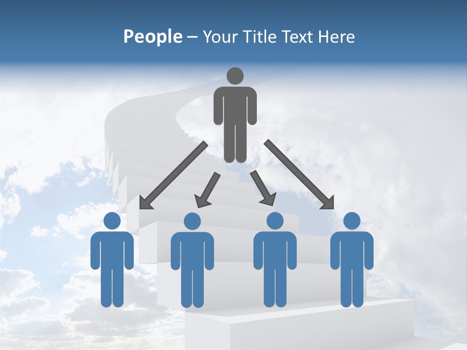 Staircase Faith Freedom PowerPoint Template