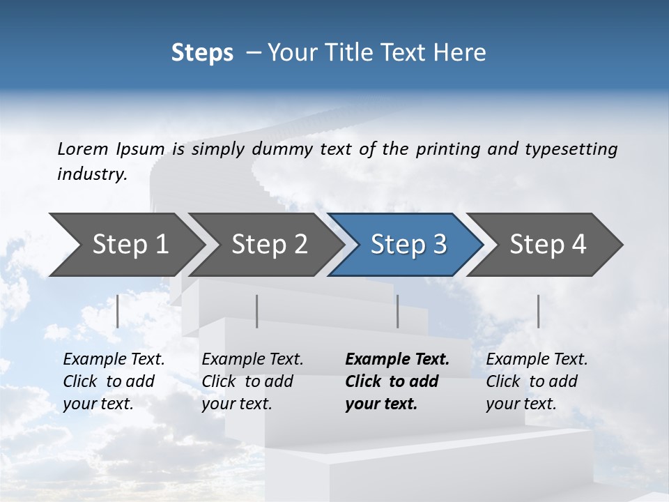Background Air Cloud PowerPoint Template
