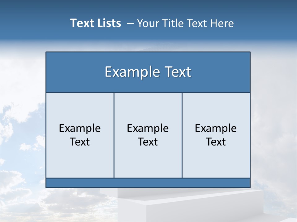Background Air Cloud PowerPoint Template