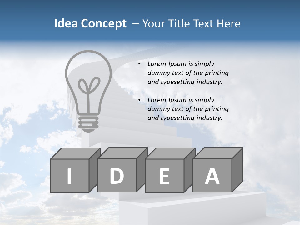 Background Air Cloud PowerPoint Template