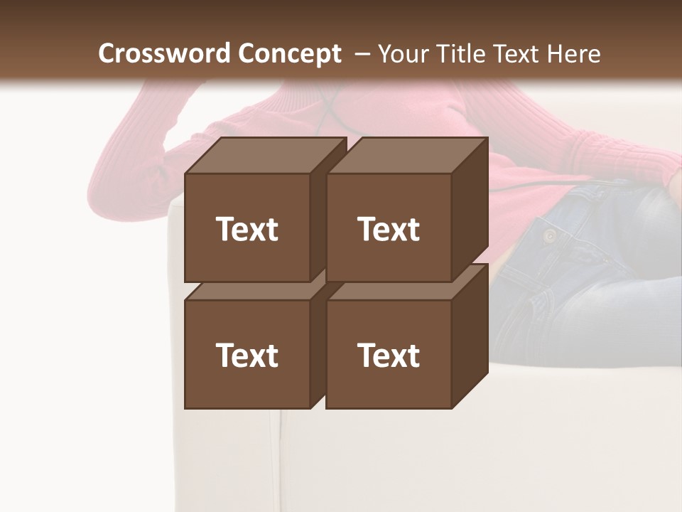 Isolated Party Girl PowerPoint Template