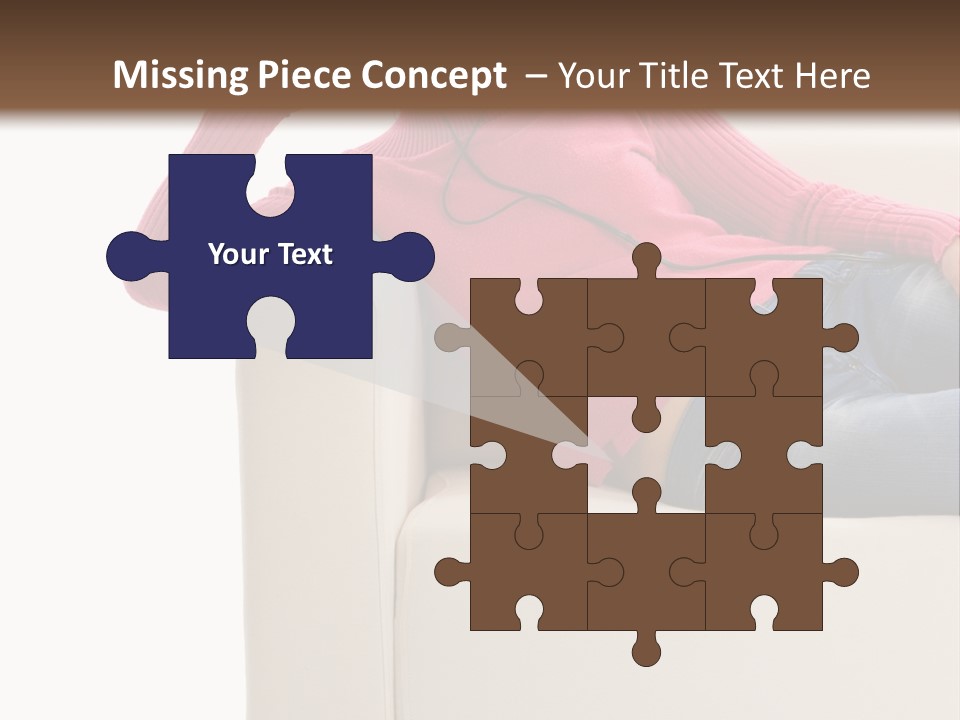 Isolated Party Girl PowerPoint Template