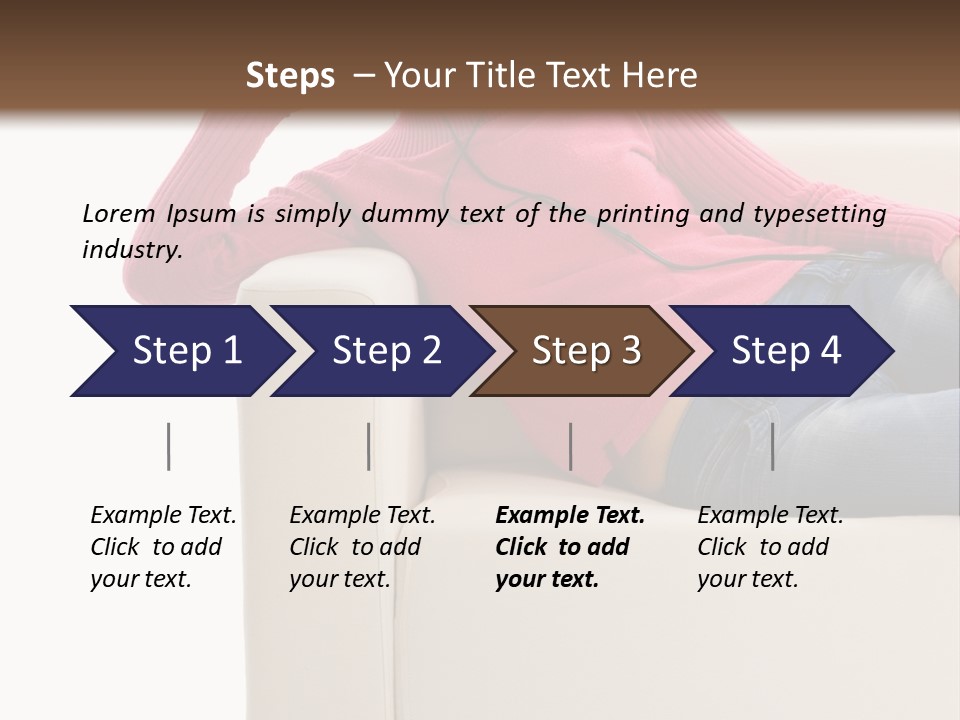 Isolated Party Girl PowerPoint Template