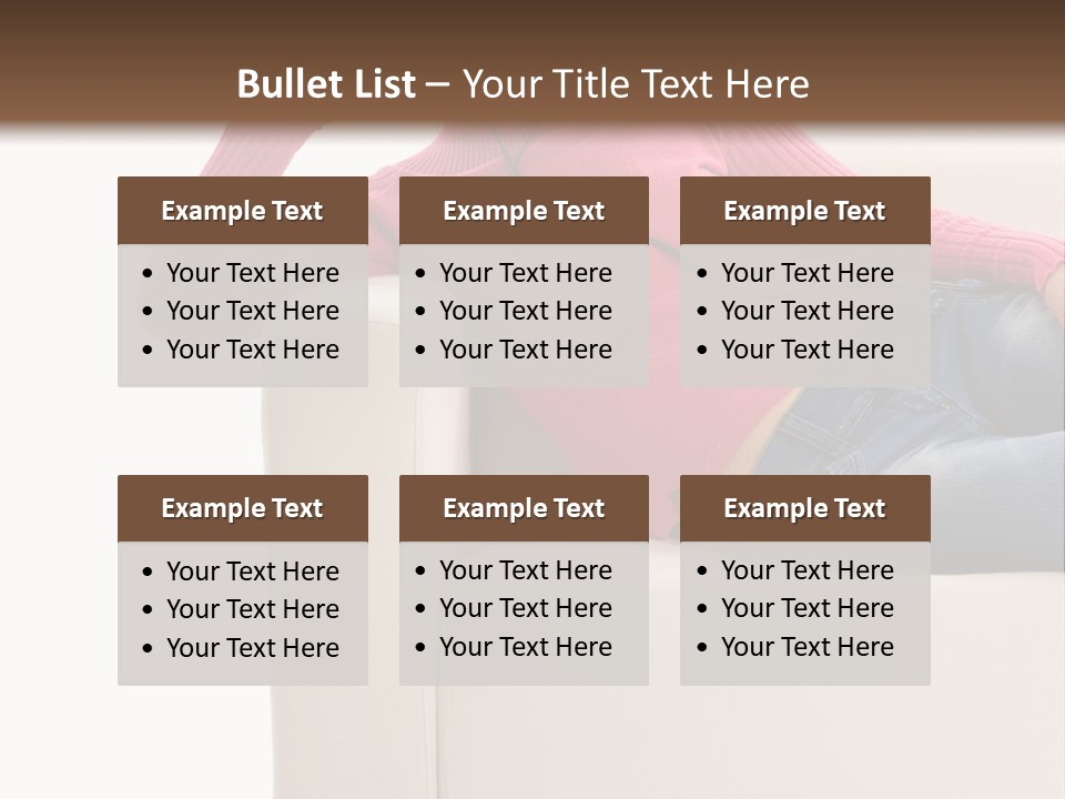 Isolated Party Girl PowerPoint Template