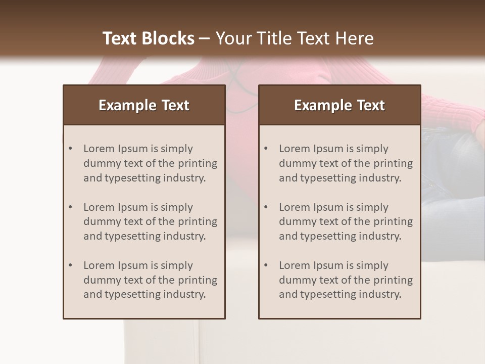 Isolated Party Girl PowerPoint Template