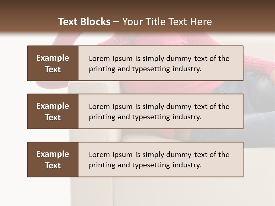 Isolated Party Girl PowerPoint Template