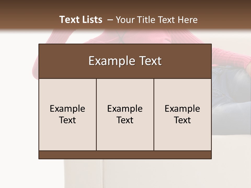 Isolated Party Girl PowerPoint Template
