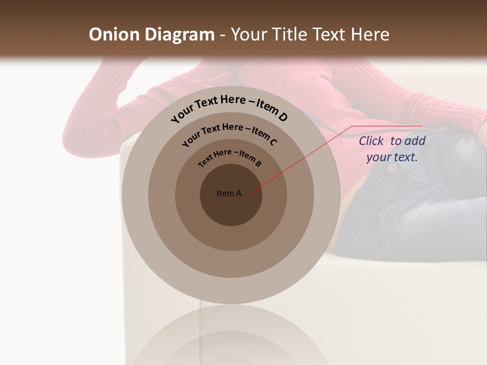 Isolated Party Girl PowerPoint Template