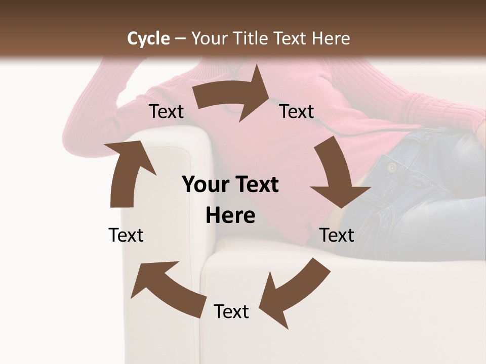 Isolated Party Girl PowerPoint Template