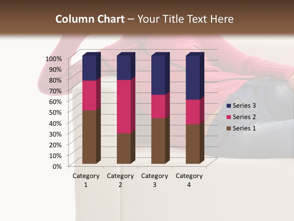 Isolated Party Girl PowerPoint Template