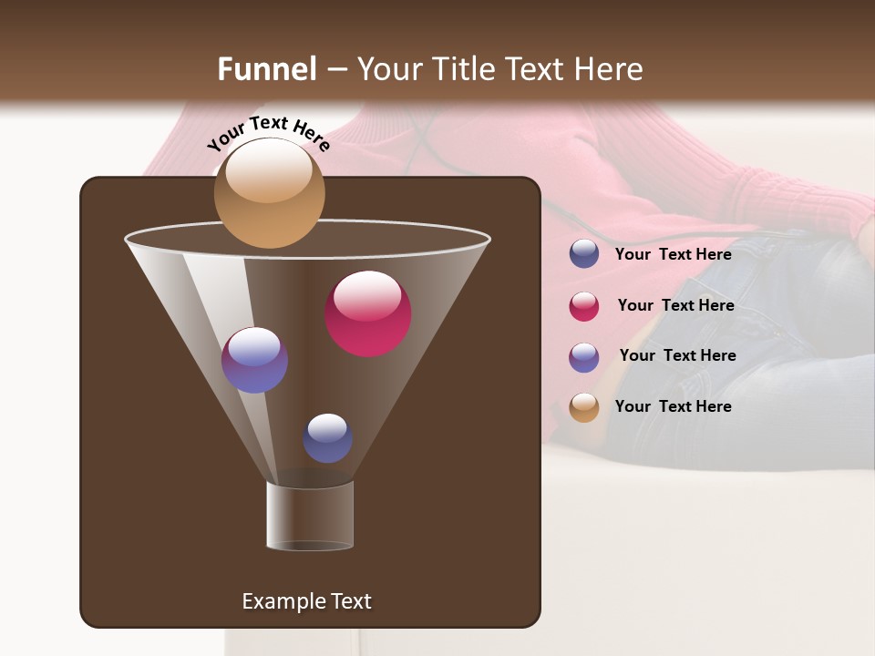 Isolated Party Girl PowerPoint Template