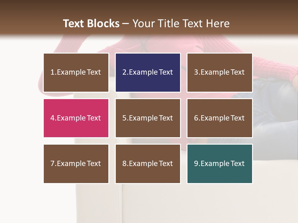 Isolated Party Girl PowerPoint Template