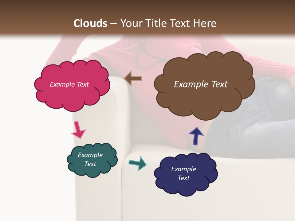 Isolated Party Girl PowerPoint Template