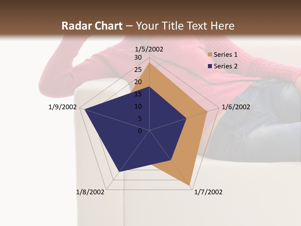 Isolated Party Girl PowerPoint Template
