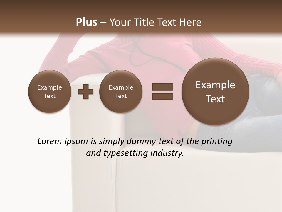 Isolated Party Girl PowerPoint Template