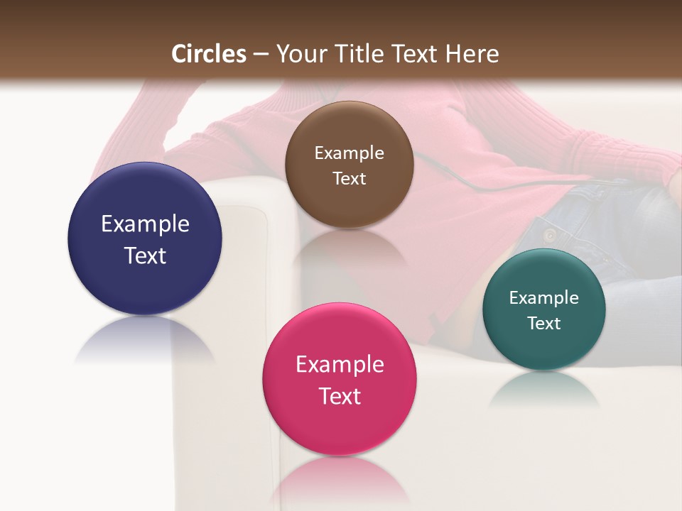 Isolated Party Girl PowerPoint Template