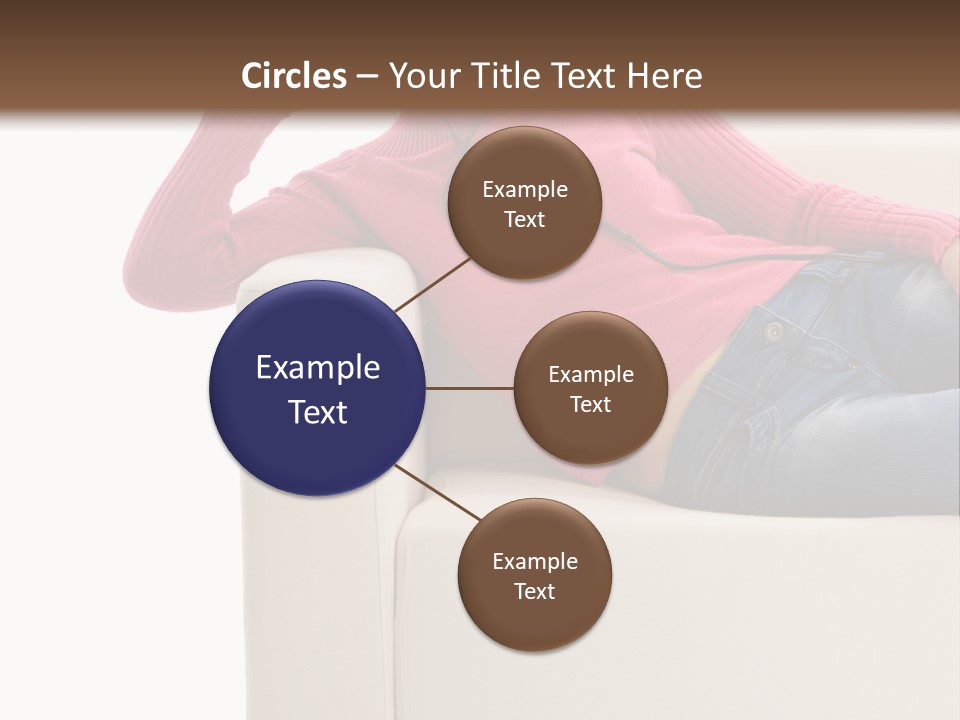 Isolated Party Girl PowerPoint Template