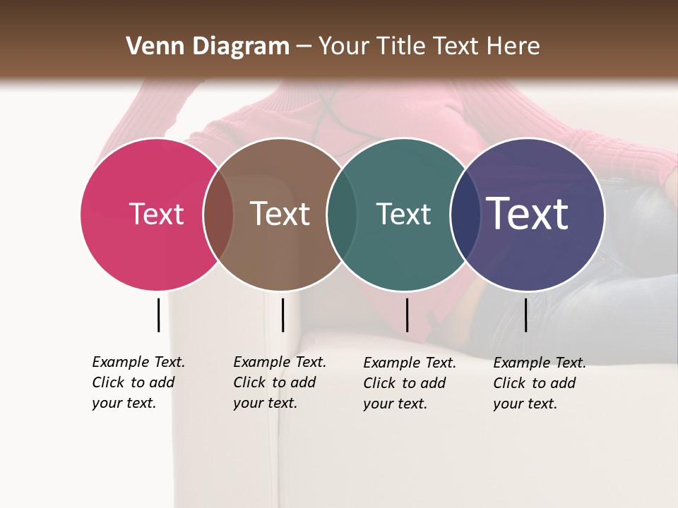 Isolated Party Girl PowerPoint Template