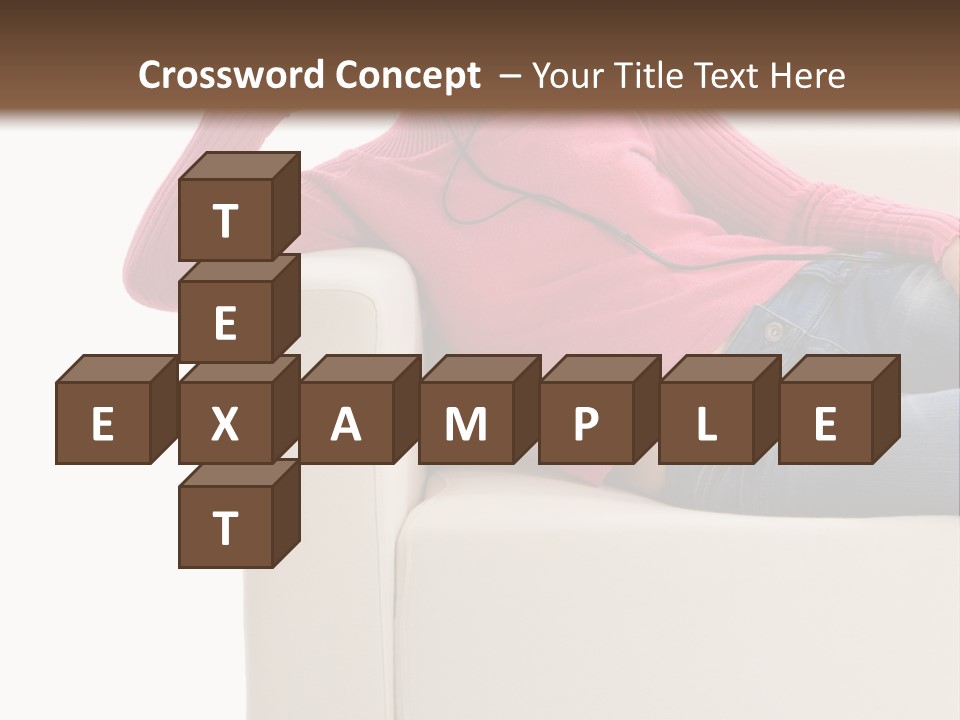 Isolated Party Girl PowerPoint Template