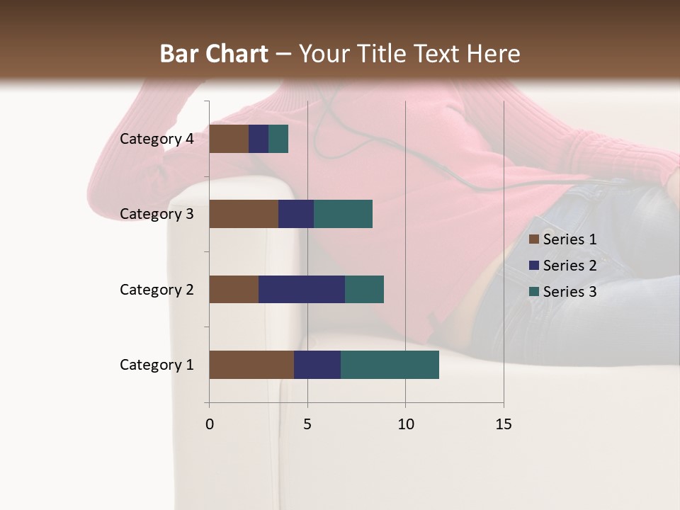 Isolated Party Girl PowerPoint Template