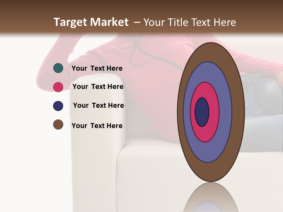 Isolated Party Girl PowerPoint Template