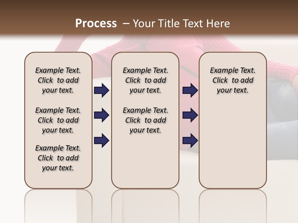 Isolated Party Girl PowerPoint Template