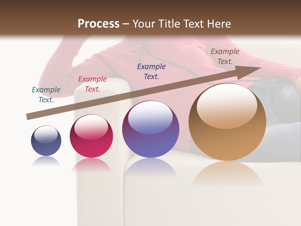 Isolated Party Girl PowerPoint Template