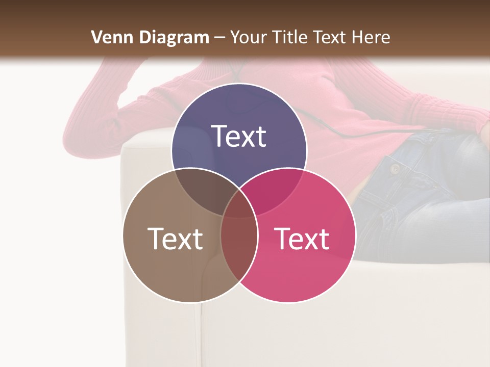 Isolated Party Girl PowerPoint Template