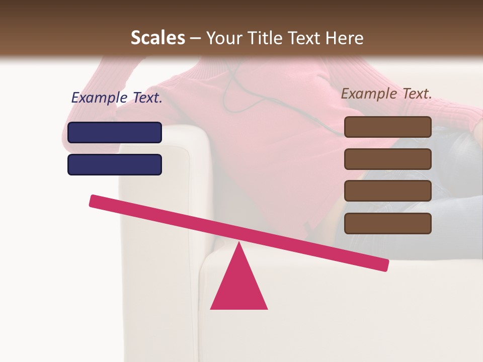 Isolated Party Girl PowerPoint Template