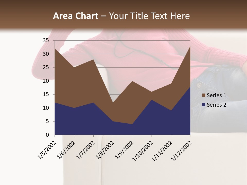 Isolated Party Girl PowerPoint Template