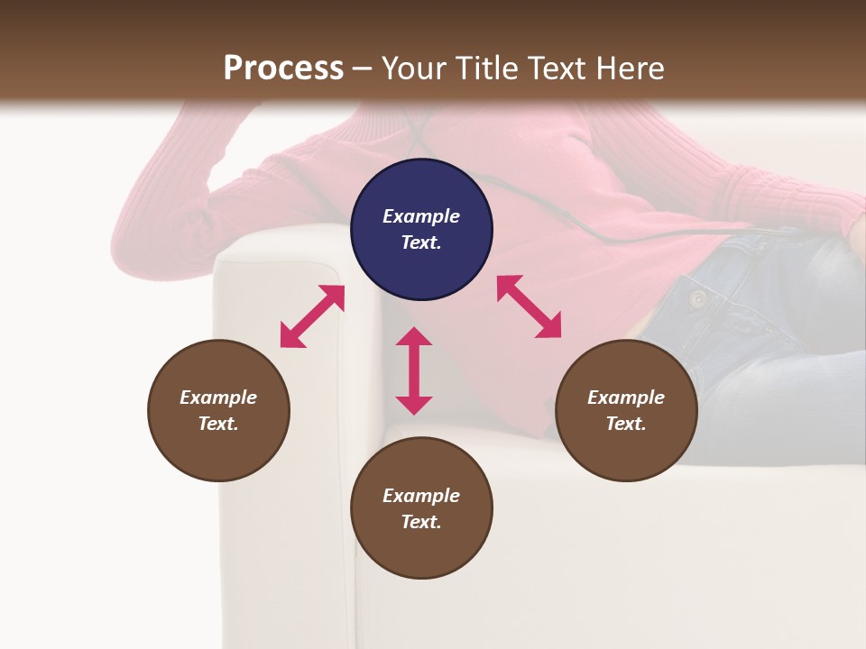 Isolated Party Girl PowerPoint Template