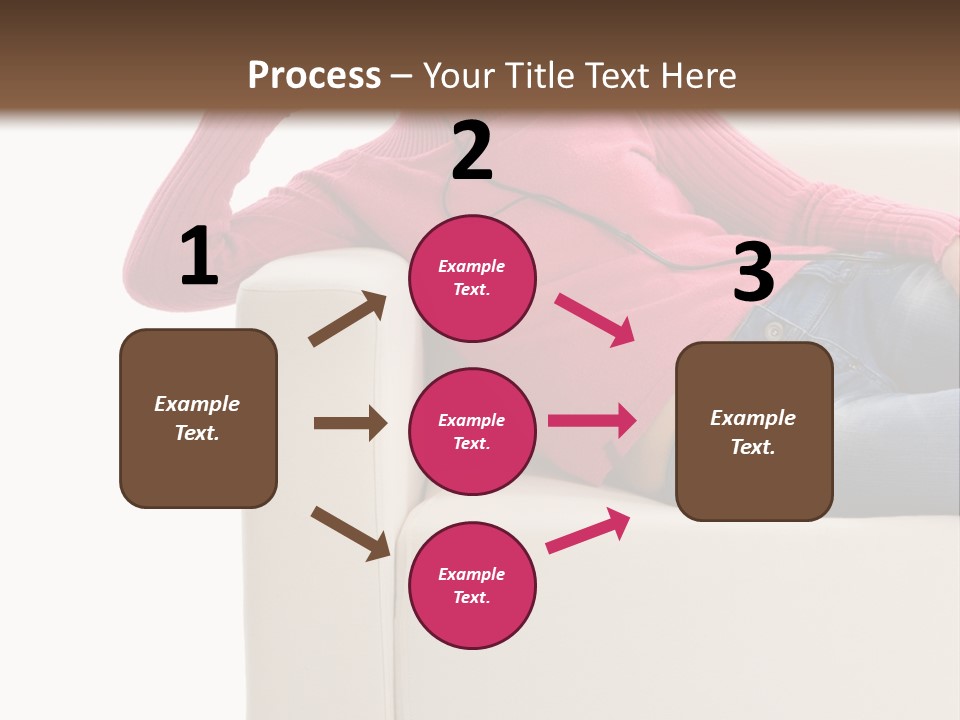 Isolated Party Girl PowerPoint Template