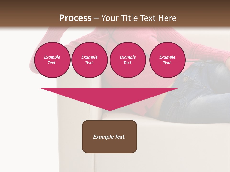 Isolated Party Girl PowerPoint Template