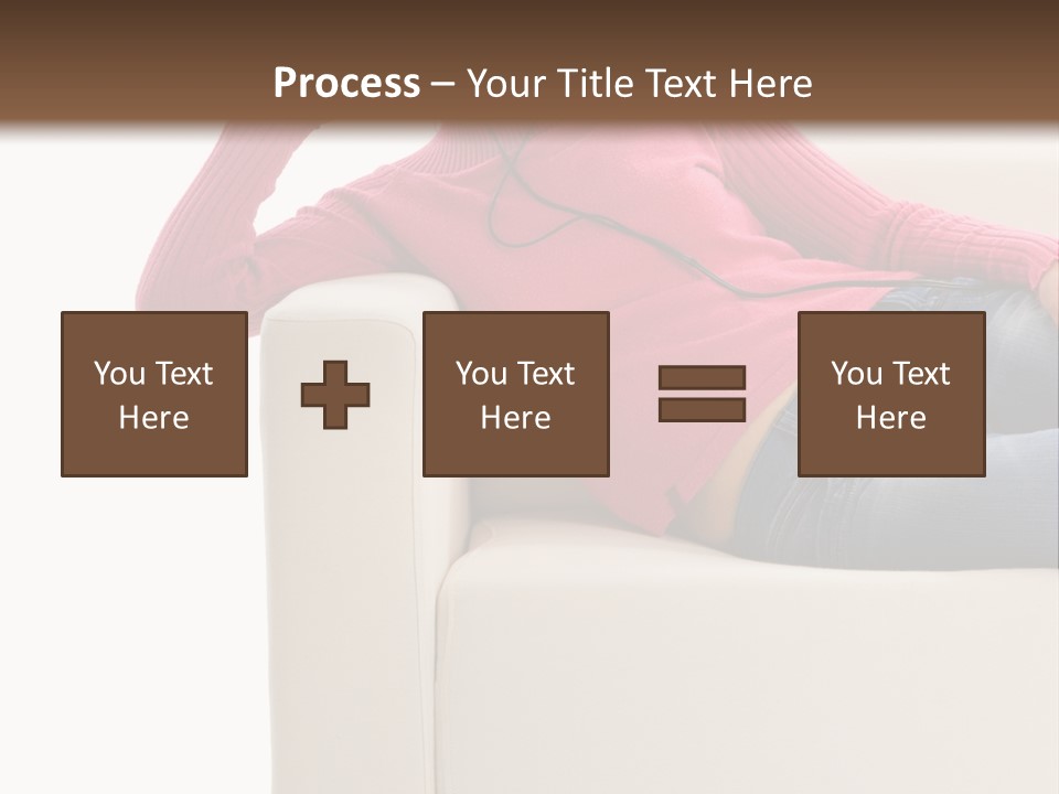 Isolated Party Girl PowerPoint Template