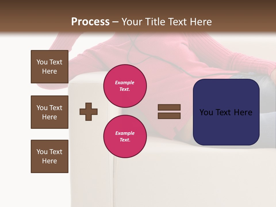 Isolated Party Girl PowerPoint Template