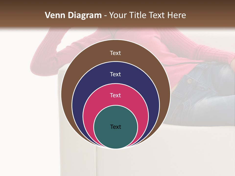 Isolated Party Girl PowerPoint Template