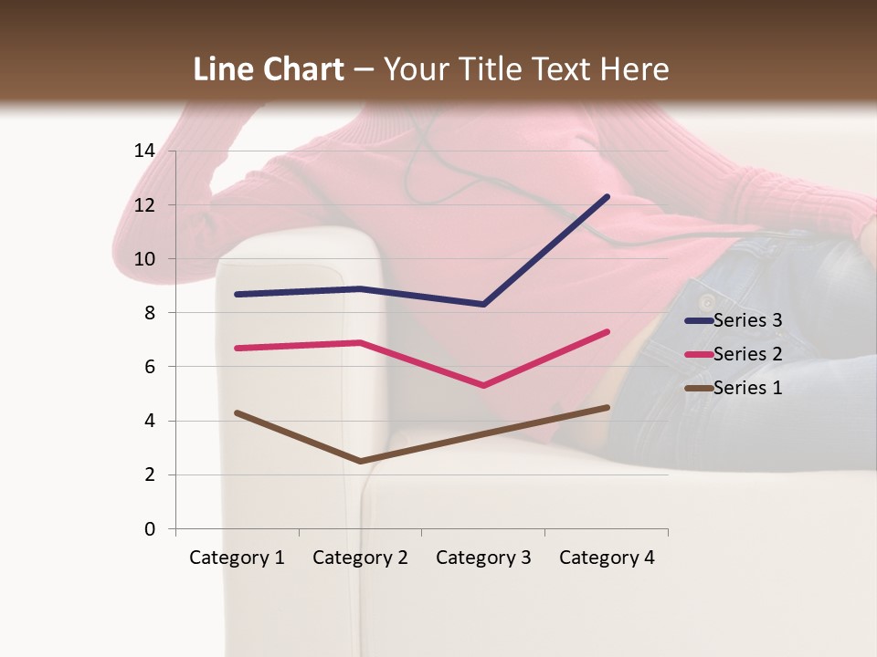 Isolated Party Girl PowerPoint Template