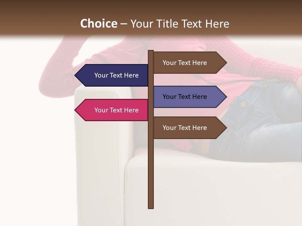 Isolated Party Girl PowerPoint Template