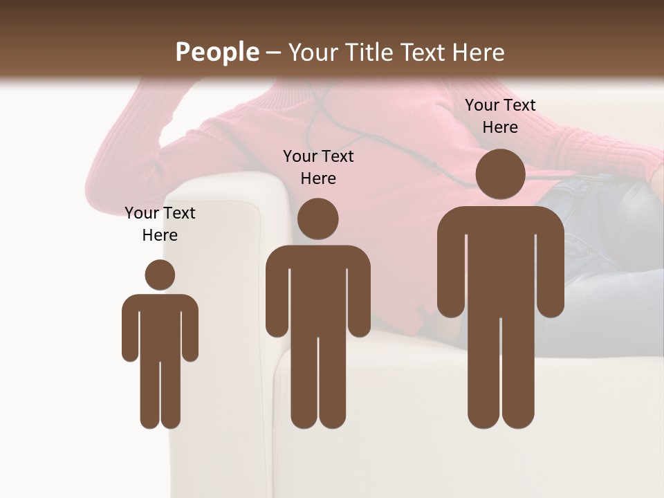 Isolated Party Girl PowerPoint Template