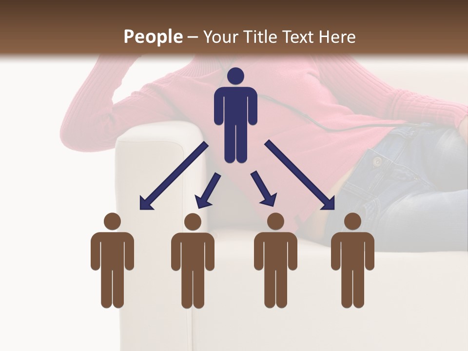 Isolated Party Girl PowerPoint Template