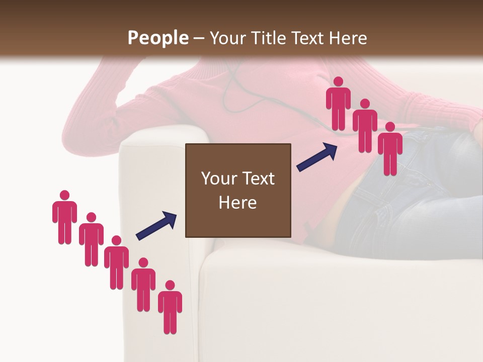 Isolated Party Girl PowerPoint Template